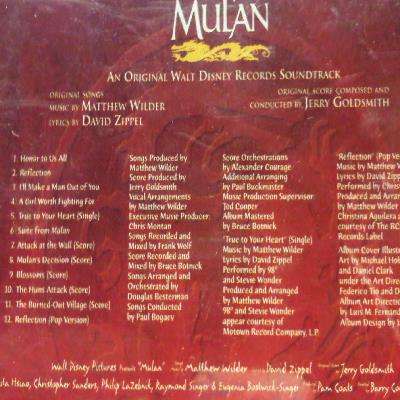 Disney Mulan An Original Walt Disney Recording Sound Track : CD