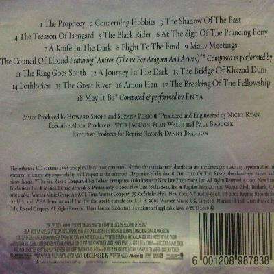 The Lord of the Rings : The Fellowship of the Ring : Music from the motion picture : CD