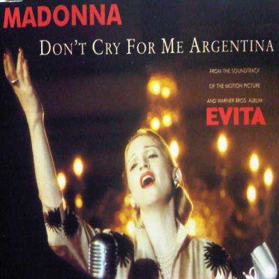 Madonna : Dont Cry for me Argentina : Cd Single : CD