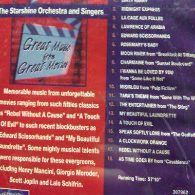 The Starshine Orchestra : Music from the movies : CD