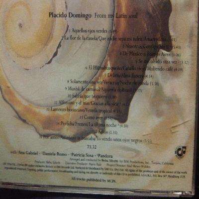Placido Domingo : From My Latin Soul : CD
