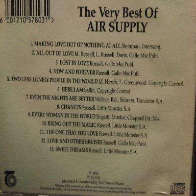 Air Supply : The Very Best of : CD