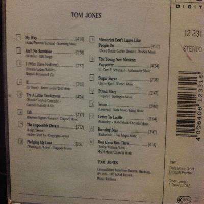 Tom Jones : Tom Jones : CD