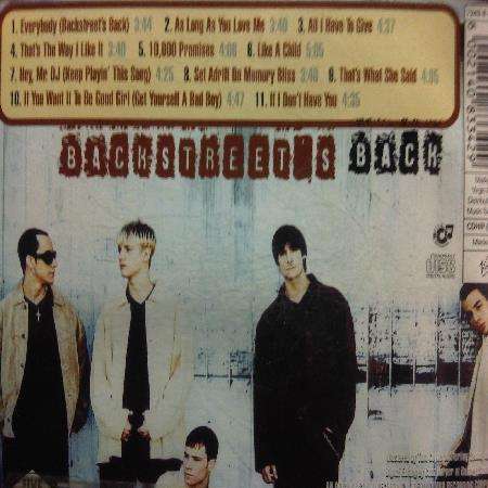 Backstreet Boys : Backstreets Back : CD