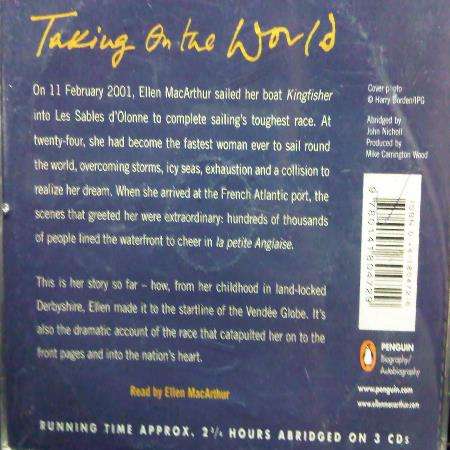 Ellen MacArthur : Taking on the World : Audio Book : CD
