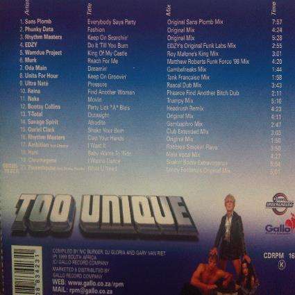 Too Unique : Various Artists : CD