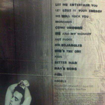 Robbie Williams : Live Summer 2003 : CD