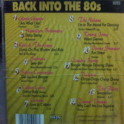 Back into the 80s : Various Artists : CD