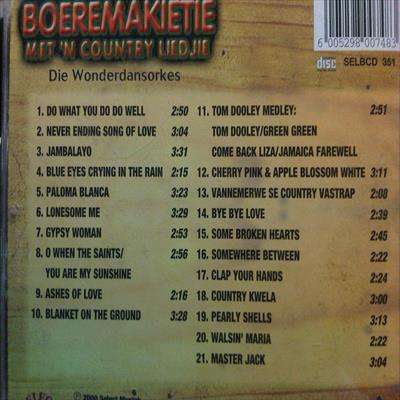 Boeremakietie met n Country Liedjie : CD