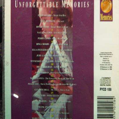 Unforgettable Memories : Various Artists : CD