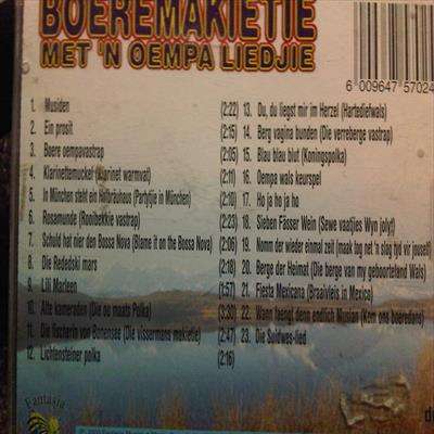 Boeremakietie met n Oempa Liedjie : CD