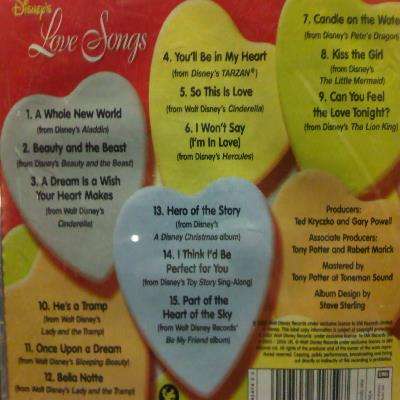 Disney : Love Songs : CD