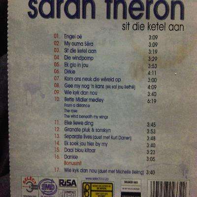 Sarah Theron : Sit die Ketel Aan : CD