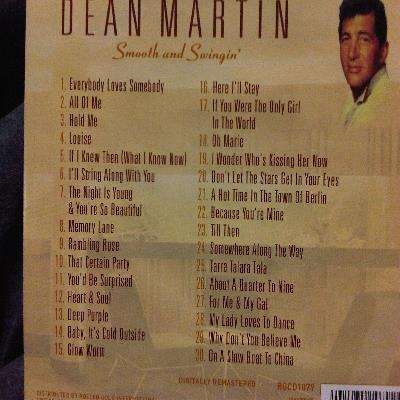 Dean Martin : Smooth and Swinging : CD