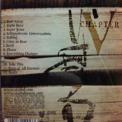 Staind : Chapter V : CD