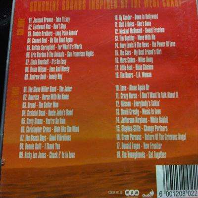 California : Sunshine Sounds Inspired by the West Coast : Take it easy : 2 CD Set : CD