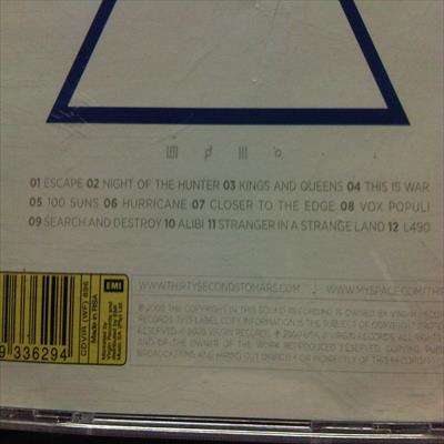 Thirty Seconds to Mars : This is War : CD