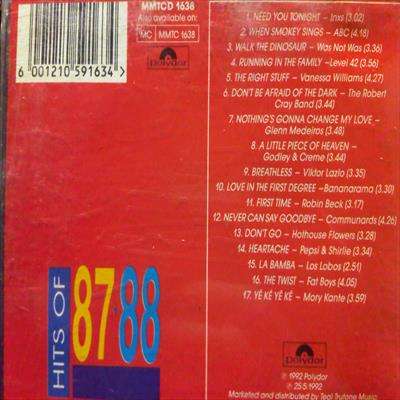 Hits of 87 + 88:Various Artists : CD