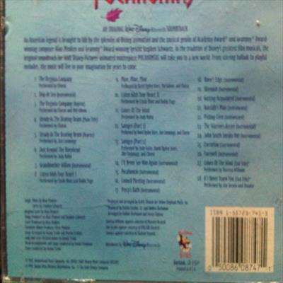 Pocahontas : An Original Walt Disney Soundtrack : CD