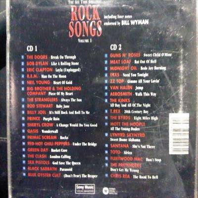 The Greatest Rock Sings Volume One : 2 CD Set : CD