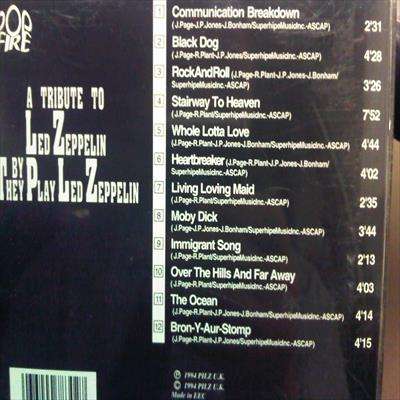 A Tribute to Led Zeppelin by the play Led Zeppelin : CD