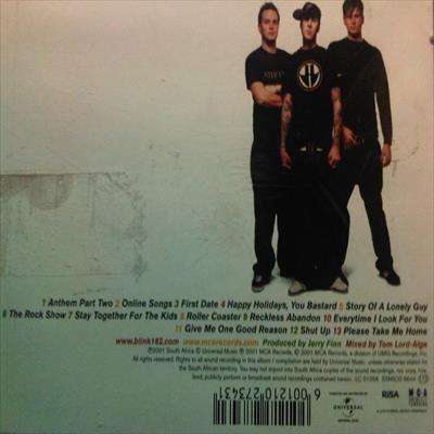 Blink 182 : Take Off Your Pants and Jacket : CD
