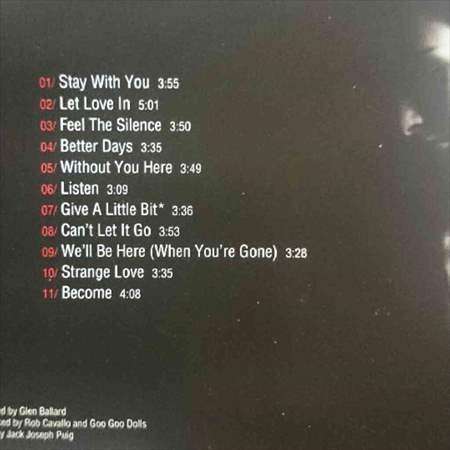 The Goo Goo Dolls : Let Love In : CD