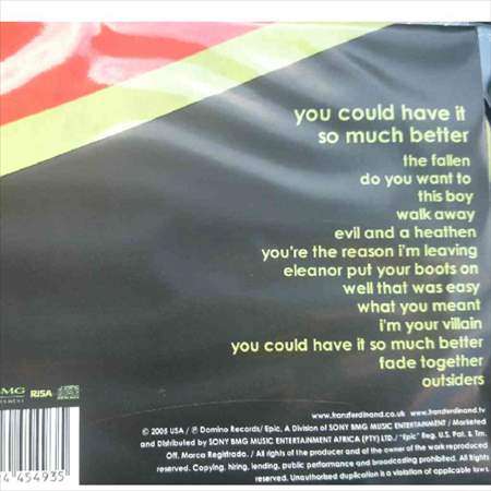 Franz Ferdinand:You Could Have it So Much Better : CD