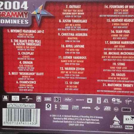 2004 Grammy Nominees:Various Artists : CD