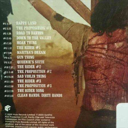 The Proposition : Nick Cave and Warren Ellis : Original Soundtrack : CD