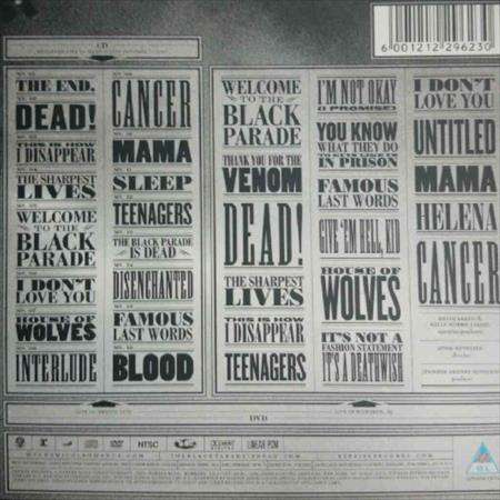 My Chemical Romance : the Black Parade is Dead : CD