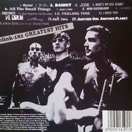 Blink 182:Greatest Hits : CD