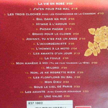 Edith Piaf : 30 the Anniversary : CD