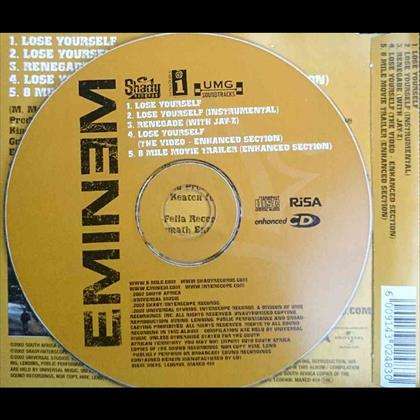 Eminem : lose Yourself : CD Single : Made in the RSA : CD