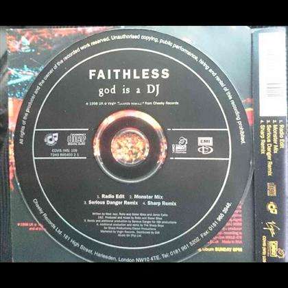 Faithless:god is a DJ :Cd Single : Made in the RSA : Made in the RSA : CD