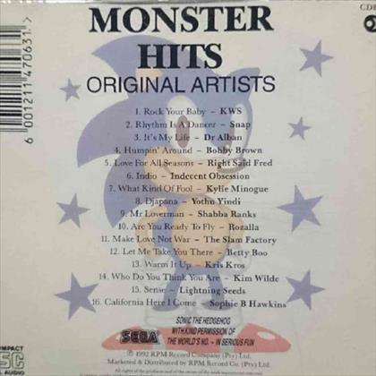 Monster Hits : Volume One :  Various Artists : CD
