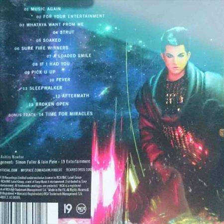 Adam Lambert:For your entertainment : CD