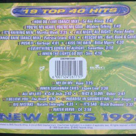New Hits 1998 : Various Artists : CD