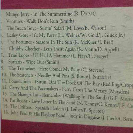 Golden Summer Hits : Volume One : Various Artists : CD