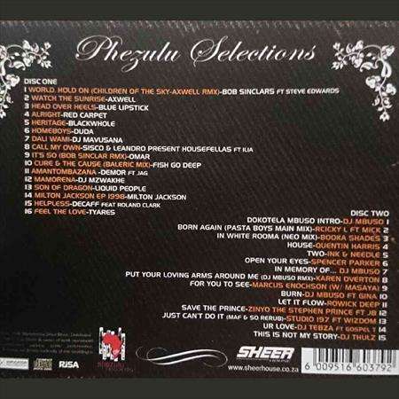 DJ Mbuso : Phezulu Selections : 2 CD Set (CD FOR SALE)