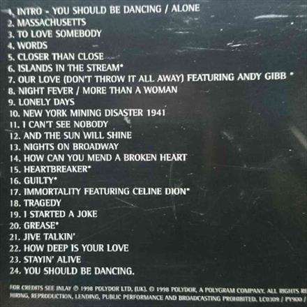 Bee Gees:One Night Only : CD