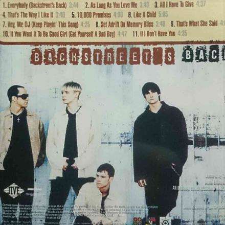 Backstreet Boys : Backstreet's Back : CD