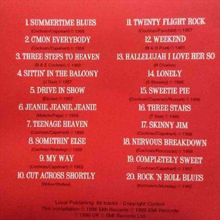 Eddie Cochran : The Best of : CD