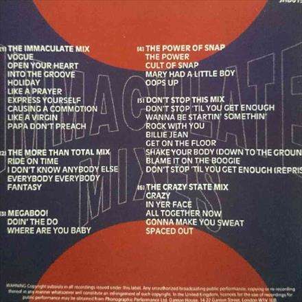 The Vision Mastermixers:Immaculate Mixes : CD