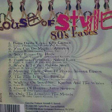 House of Style : 80s Faves : Eighties : Various Artists : CD