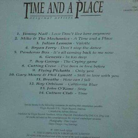 Time and Place : Various Artists : CD