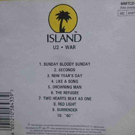 U2 : War : CD