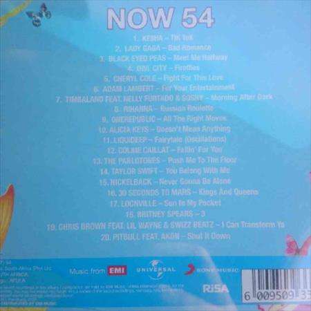 Now 54 : Now thats what I call Music 54 : Various Artists : CD