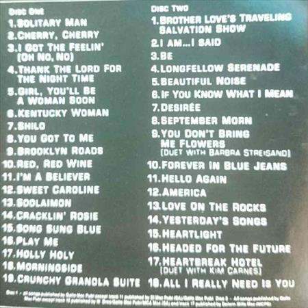 Neil Diamond : The Greatest Hits : 1966 - 1992 : 2 Cd Set : CD