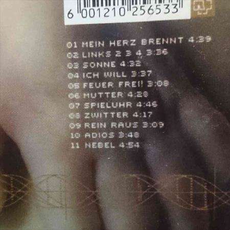 Rammstein:Mutter : CD